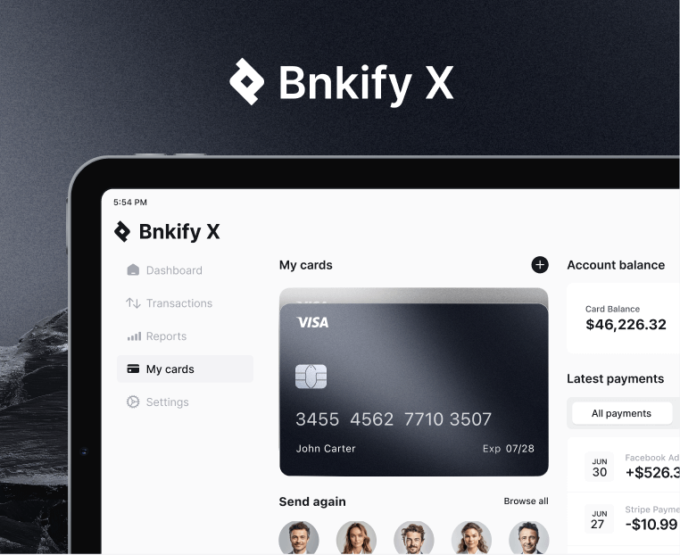Bnkify X Project